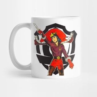 Prince boy wielding a sword Mug